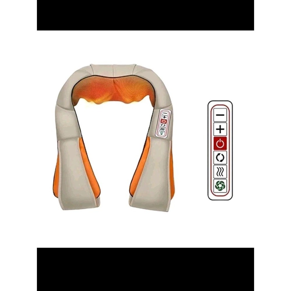 Kneading Neck Vehicle Home Massager Shoulder Waist Body SY17 White NEW